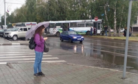 Авария на проспекте Ленина с участием автобуса