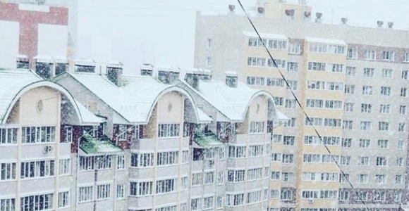 Барнаульцы в соцсетях делятся снимками первого снега этой осени