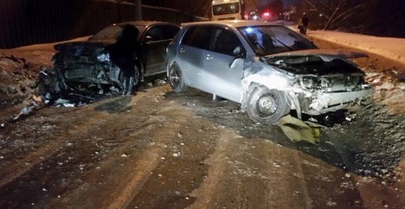 Серьезная авария произошла в Барнауле вечером 22 ноября