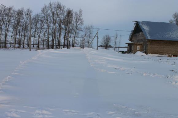 Поселок Новые Зори Павловского района замело снегом