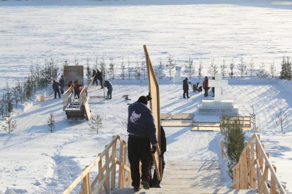 В Барнауле начато строительство Крещенского городка