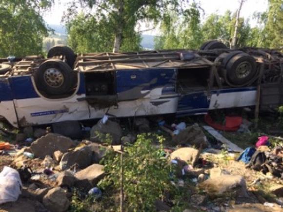 В Забайкалье  в страшной аварии погибли 11 пассажиров автобуса, десятки получили ранения (видео)
