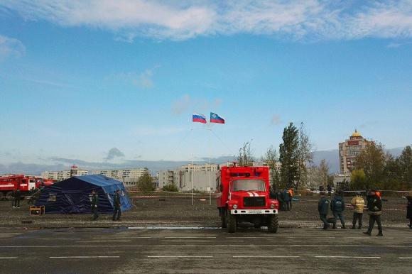 Как алтайские пожарные соревнуются в скорости, меткости и стойкости (фото и видео)