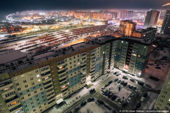 Зимний сон спальных районов Барнаула