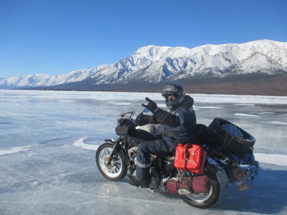 Барнаулец на Harley-Davidson совершил морозное путешествие до Байкала (фото и видео)