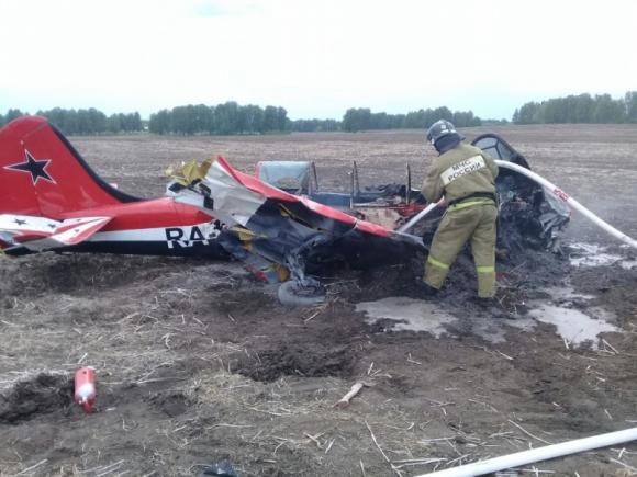 Дополнено: В Первомайском районе рухнул легкомоторный самолет (видео)