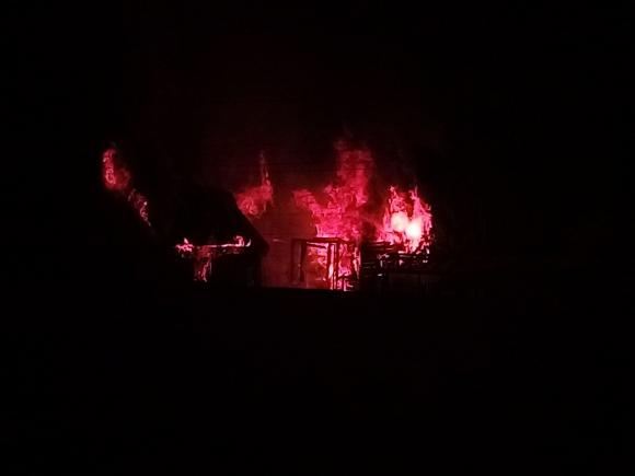 Серьезный пожар охватил несколько участков в садоводстве под Барнаулом (фото)
