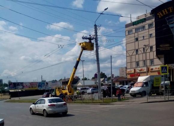 Еще одну камеру на стоп-линию установили в Барнауле