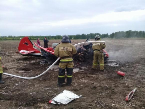 Полиция разыскивает очевидцев крушения Як-52 под Барнаулом