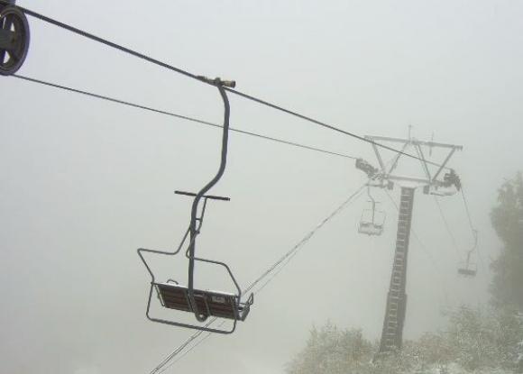 В Белокурихе выпал первый снег (фото)