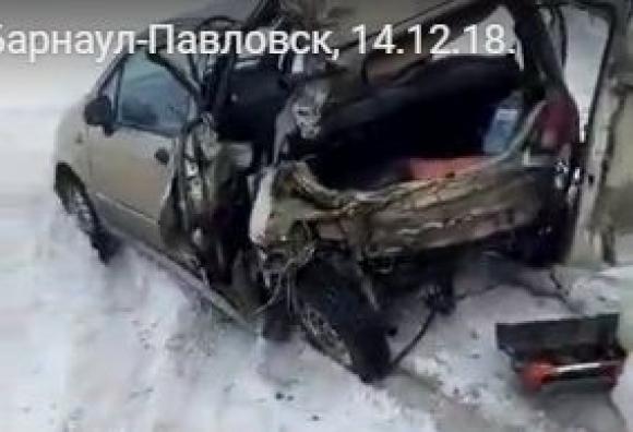 Дополнено: Серьезное ДТП произошло на трассе Барнаул-Павловск (видео)