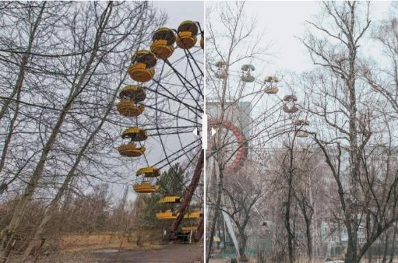 Припять / Изумрудный: барнаульский фотограф представила сравнительную фотоподборку