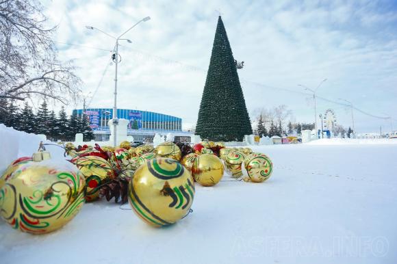 Где в Барнауле построят снежные городки и поставят елки?