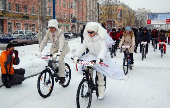 Барнаульцы 14 февраля поедут на работу или свидание на велосипеде