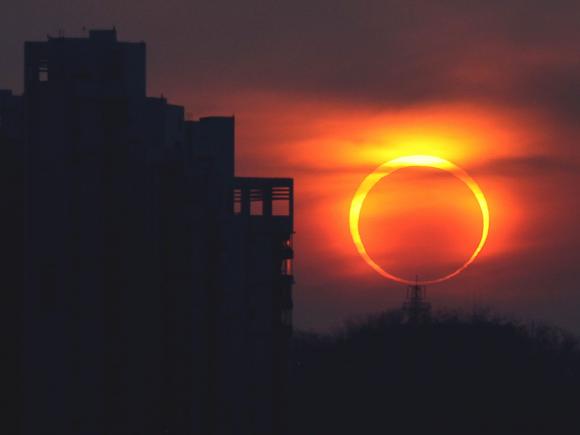 Жители Алтая увидят кольцевое солнечное затмение