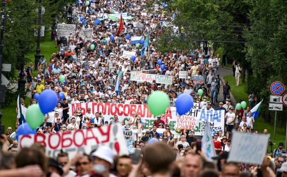 В Хабаровске продолжаются акции в поддержку Фургала (фото и видео)