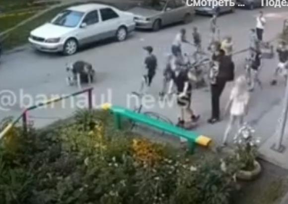 В Барнауле подросток избил детей во дворе (видео)