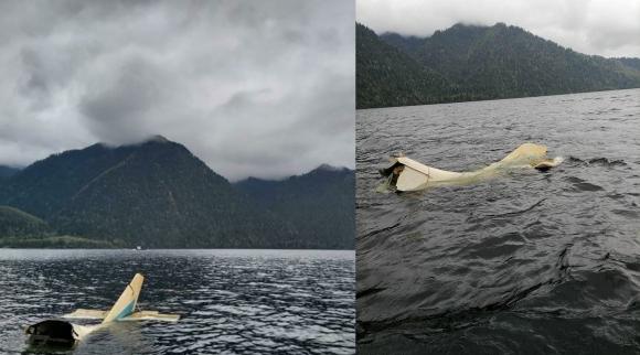 На Телецком озере всплыл хвост разбившегося 14 лет назад самолета