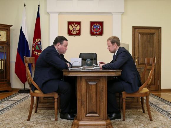 Губернатор края встретился с министром труда РФ Антоном Котяковым