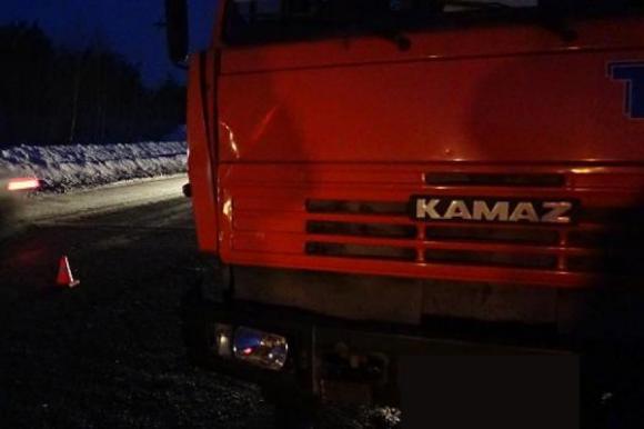 Алтайские автоинспекторы всю ночь дежурили у сломанного КамАЗа