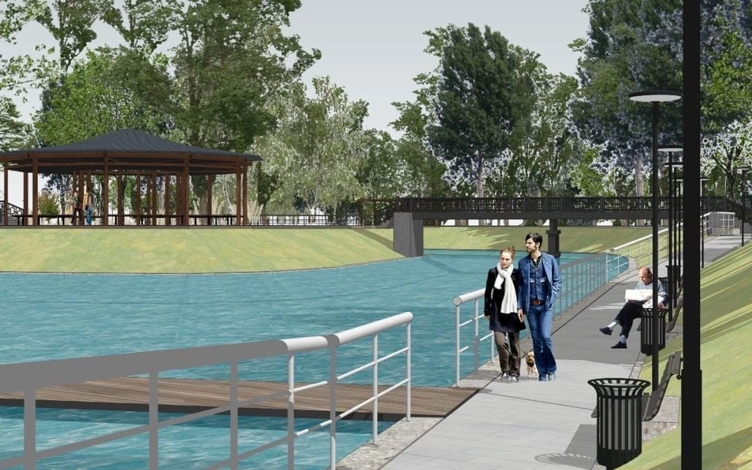 Концепция нового пруда в Изумрудном парке