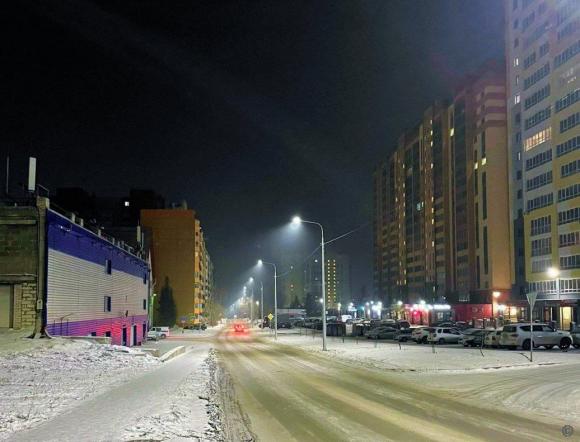 В Барнауле подключили уличное освещение по переулку Ядринцева