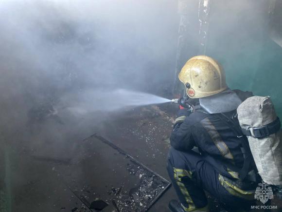 В Барнауле ликвидирован пожар на ул. Попова