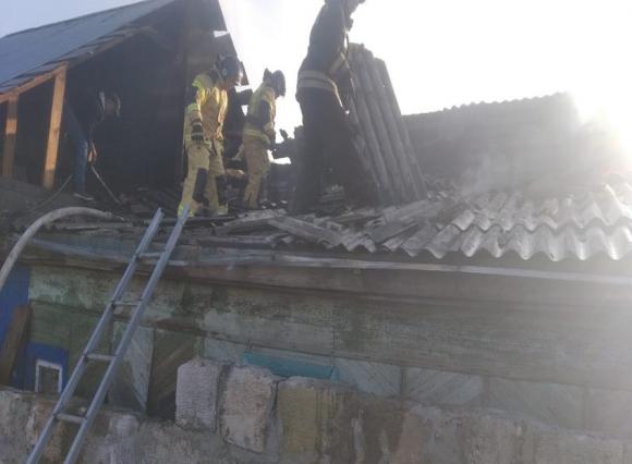 2 октября был  ликвидирован пожар в одноэтажном жилом доме в поселке Благовещенка