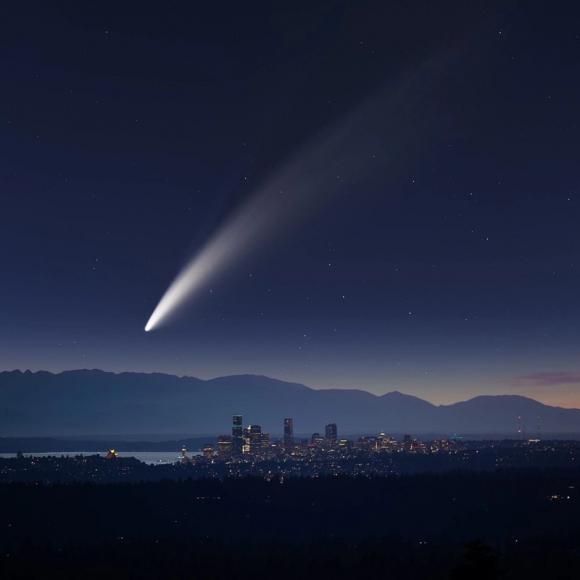 Жители Алтайского края 29 января смогут увидеть комету Цзыцзиньшань