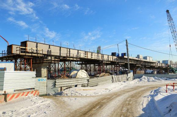 В Барнауле продолжается строительство новой развязки