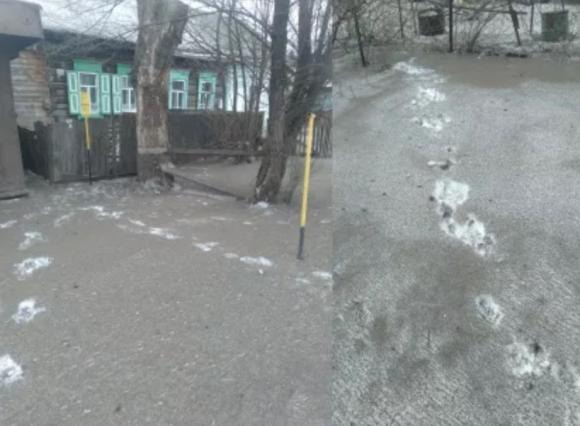 В Алтайском крае выпал чёрный снег