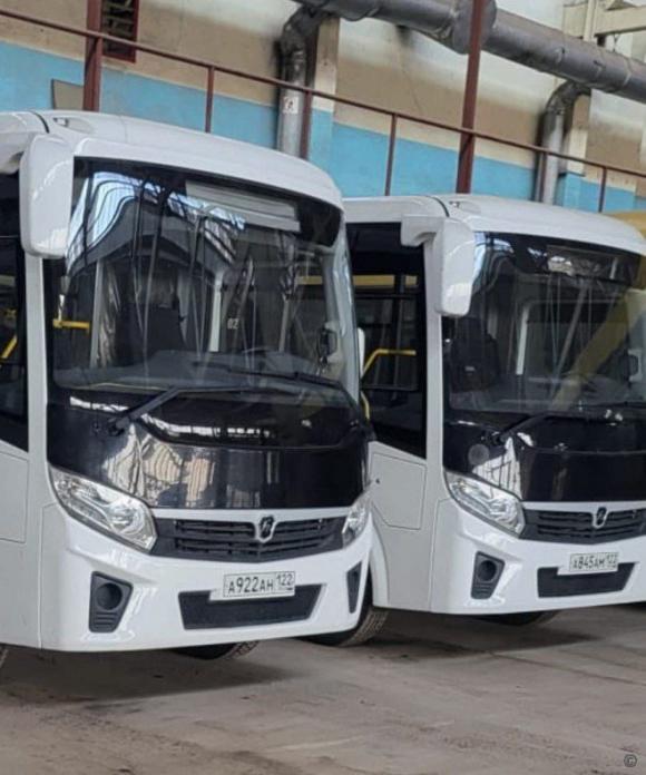 Два новых автобуса марки ПАЗ «Вектор NEXT» выйдут на линию городского общественного транспорта по маршрутам №38 и №110
