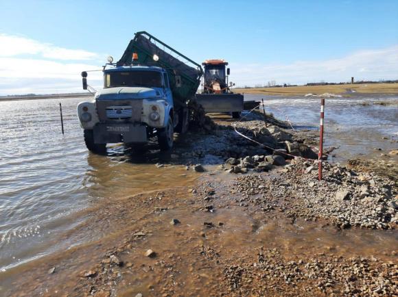 Уровень воды снижается в селе Солоновка Волчихинского района