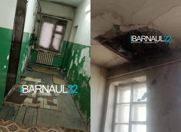 Власти рассказали, как и почему обрушился потолок в доме на Кулагина в Барнауле