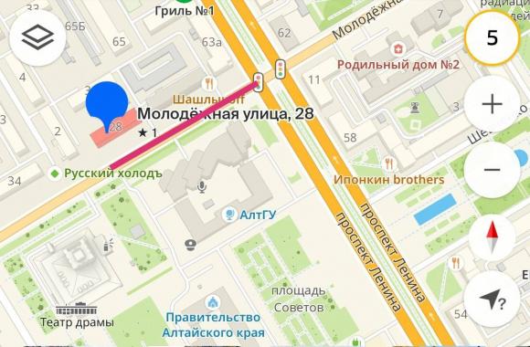 Улицу Молодёжную в самом центре Барнаула перекроют