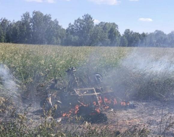 Квадроцикл перевернулся и сгорел на ралли «Шелковый путь»