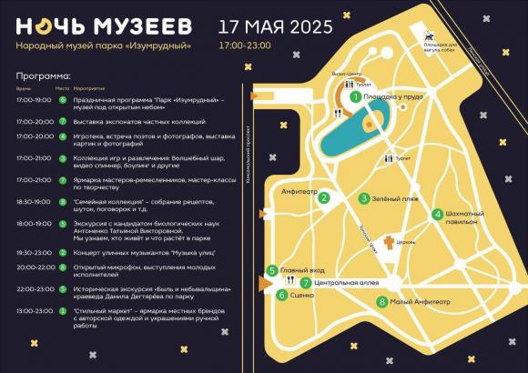 В Ночь музеев в Изумрудном парке откроет свои двери 