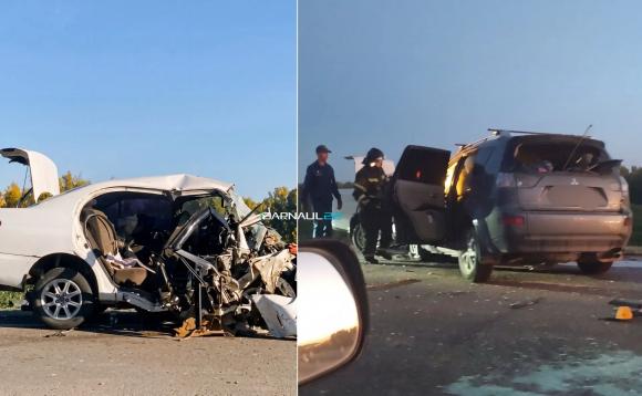 Два человека погибли в страшном ДТП на трассе Барнаул - Павловск