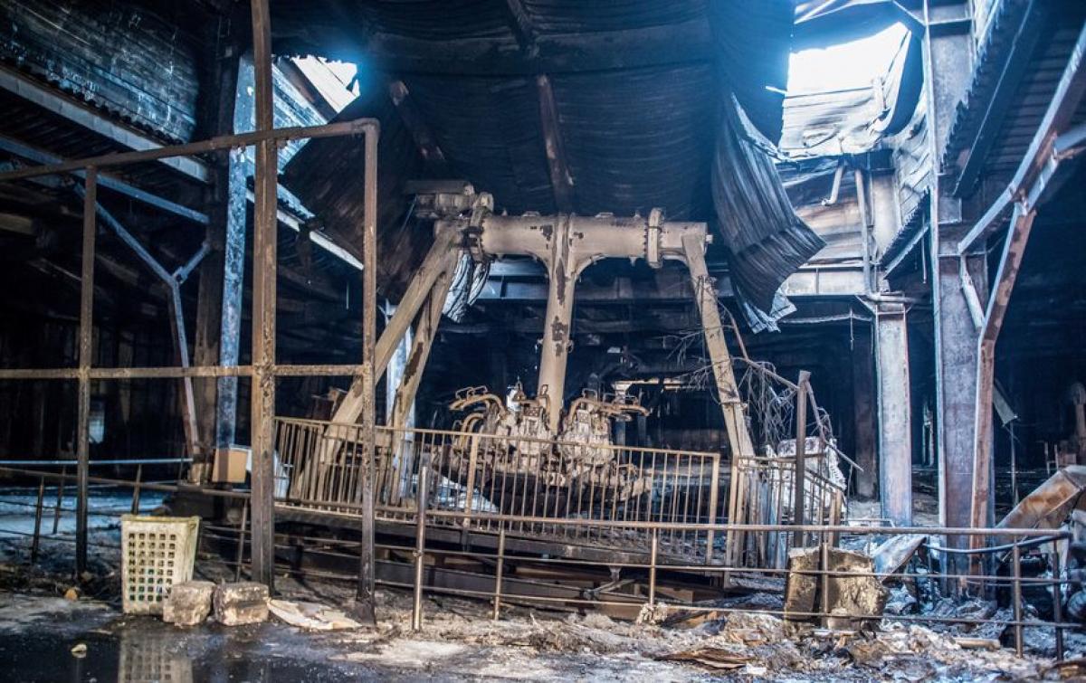 Фото крокуса после пожара внутри